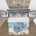thumbnail image 3 of Designart 'Indigold Watercolor Flower I' Cottage Duvet Cover Set, 3 of 4