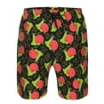 thumbnail image 3 of Cauagu Cartoon Snail Print Men's Swim Trunks,Hawaiian Bathing Suit Swimsuits Beach Shorts with Pockets for Men Quick Dry Swimming Board Shorts-Small, 3 of 6