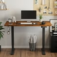 "Furmax Home Office Electric Standing Desk, 48"" x 24"", with Adjustable Height and Raising Lift