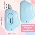 thumbnail image 2 of Cute Cloud Box Cutter, 6Pcs Mini Utility Knife for Letter, Small Retractable Cloud Shaped Package Opener, Box Opening Letter Opener Cutter for Home and Office Use, 2 of 7