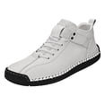 thumbnail image 2 of Women's Handmade Leather Orthopedic Comfy Shoes, Unisex Waterproof Orthopedic Adjustable Walking and Hiking Sneakers, Slip-On Soft Comfort Support Boots, 2 of 6