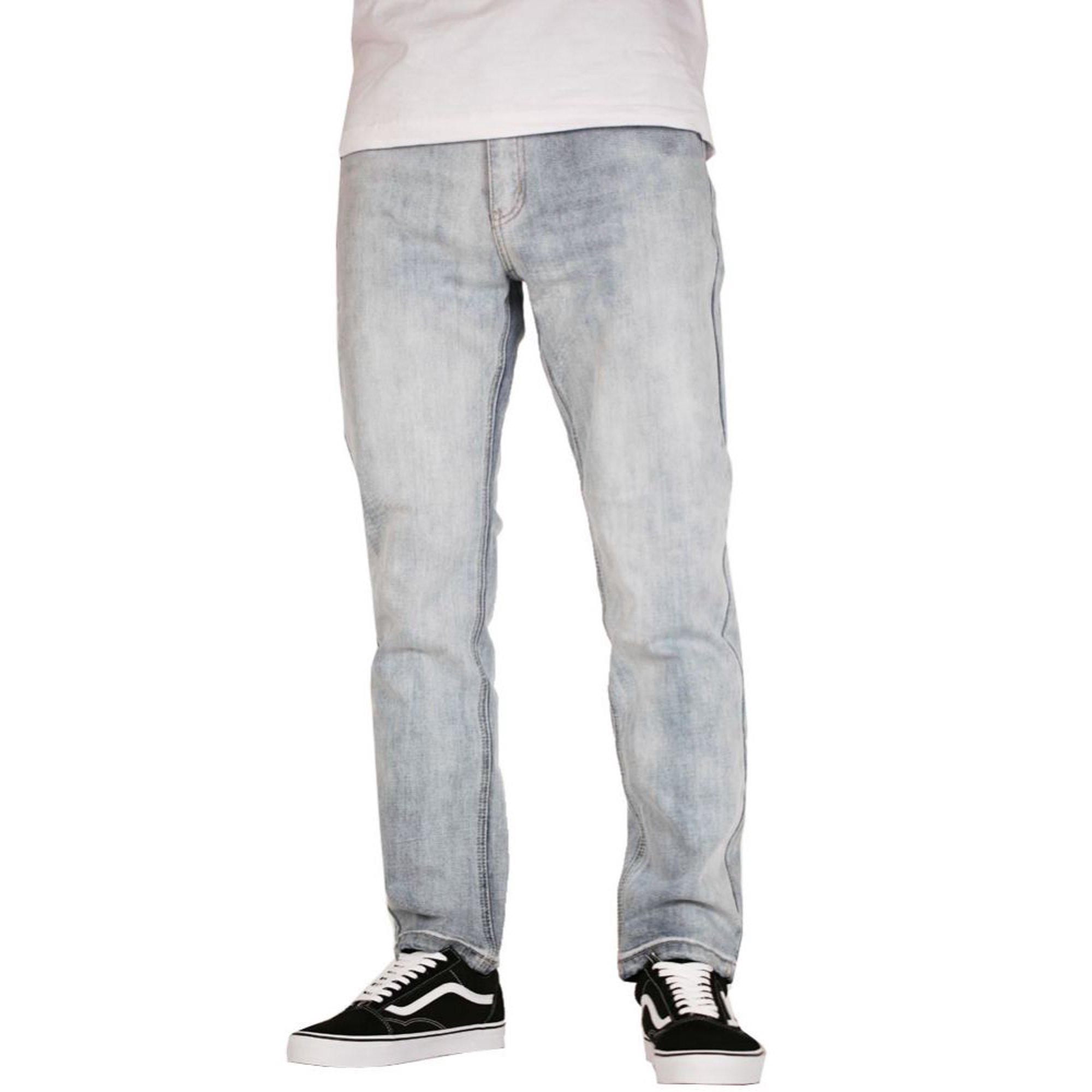 Slm Mens Skinny Fit Jeans G Style 34x30 Sky Blue Walmart Canada