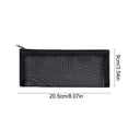 thumbnail image 3 of Rirozkan Clear Mesh Pencil Case, Lightweight Zippered Pouch, Transparent Vinyl Stationery Bag, Portable Pen and Marker Holder for Office, Travel, Supplies, 3 of 6