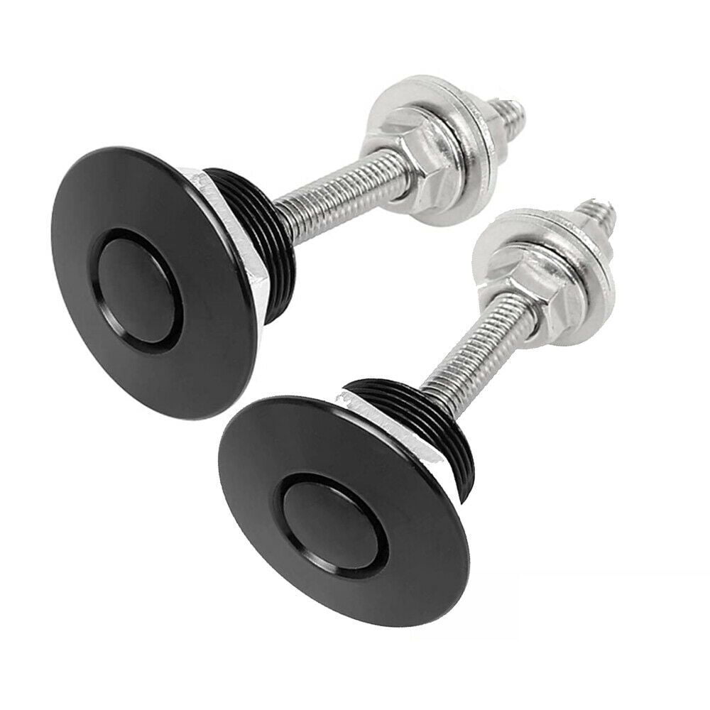 2/4pcs Universal Black Body Kit Latch Clip Push Button Engine