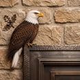 thumbnail image 5 of Diceymbol 9 Inch Wooden Bald Eagle Door Topper, Handcrafted Realistic Bird Corner Decor for Door Frames Shelves and Picture Frame Corners, Gift for Eagle Lovers, 5 of 5