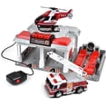 thumbnail image 1 of Set de juguetes Fire and Rescue Garage Luces y sonidos para niños, 1 of 6