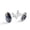 Color 1, variant on Men's Classic Stainless Steel, Pug Dog and Donuts in Galaxy Cufflinks Business Wedding Shirts, Silver