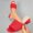 Red, variant on Square Open Toe Heeled Sandals for Women Low Block Chunky Heel Sandals Slip on Mules Comfortable Dress Shoes Yellow 9.5(43)