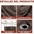 thumbnail image 3 of Cortina de Baño | Impermeable, Antimoho y Lavable con 12 Ganchos de Acero Inoxidable | Fácil Instalación y Decoración Moderna | Café, 3 of 4