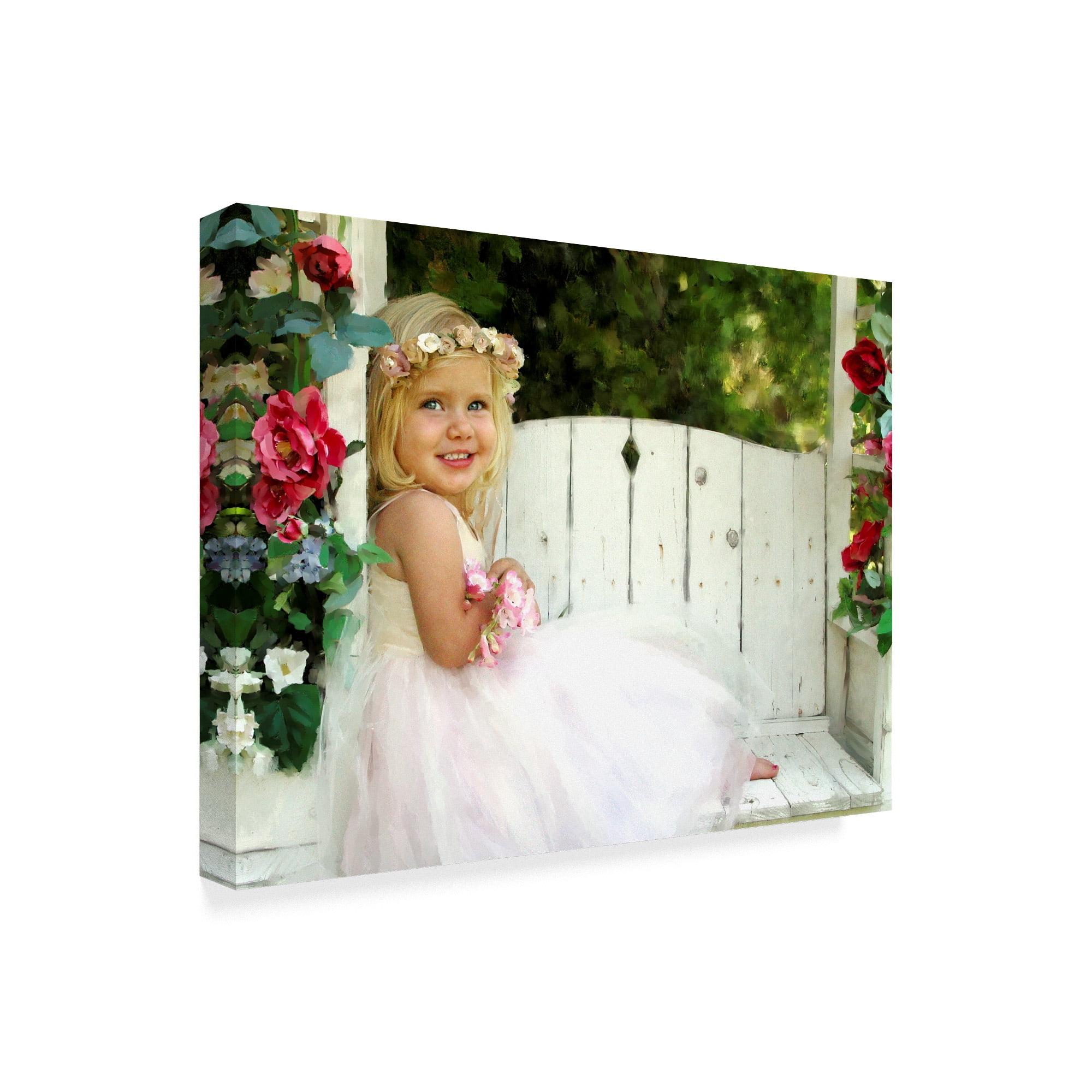 Trademark Fine Art 'Flower Child' Canvas Art by Sharon Forbes