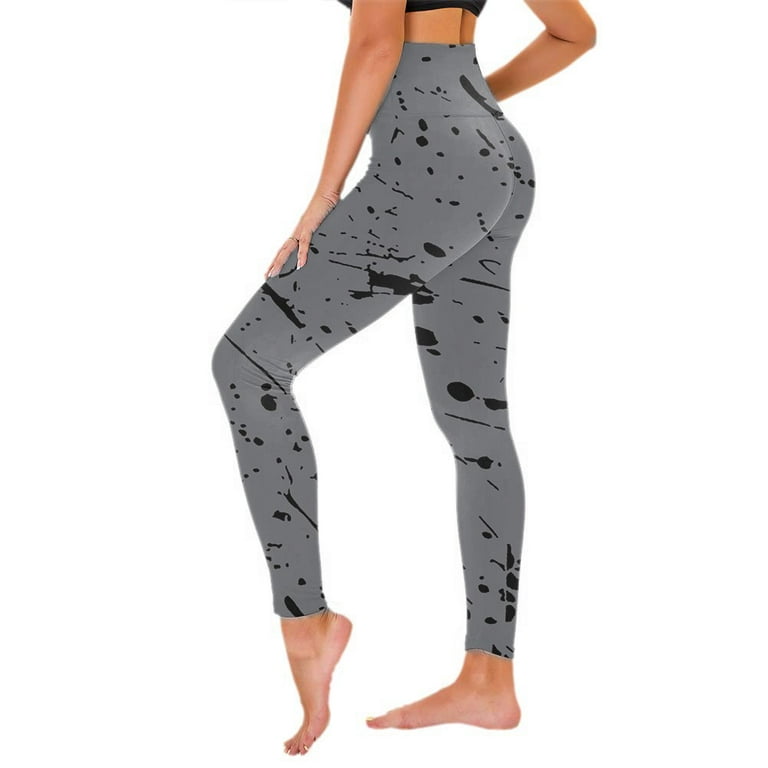 VSSSJ Women's High Waist Yoga Pants Slim Fit Fashion Print Butt