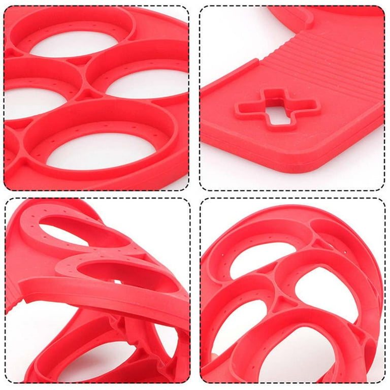 Brottfor Nonstick Pancake Cooking Tool Egg Ring Maker Cheese Egg Cooker Pan Flip Egg Mold, Size: 40