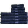 Mainstays Ms Affordable 8 Pc Towel Set Navy