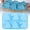 Sky Blue, variant on Bundt Cake Pan,Pieces Of 6 Hole Christmas Cake Kitchen Baking Christmas Tree Christmas Hat Silicone Cake