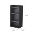 thumbnail image 7 of Yamazaki Home Jewelry Organizer, Black, ABS Plastic, Supports 1.98 pounds, Adjustable Tiers, No Assembly, 7 of 7