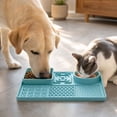 thumbnail image 4 of Slow Feeder Lick Mat for Dogs, 7.87 x 11.81 in Silicone Pet Feeding Tray , Multi-Texture Enrichment Plate for Cats, 4 of 5