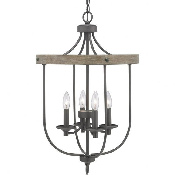 P500157-143-Progress Lighting-Gulliver - 4 Light in Coastal style - 17.13 Inches wide by 26.25 Inches high-Graphite Finish    -Traditional