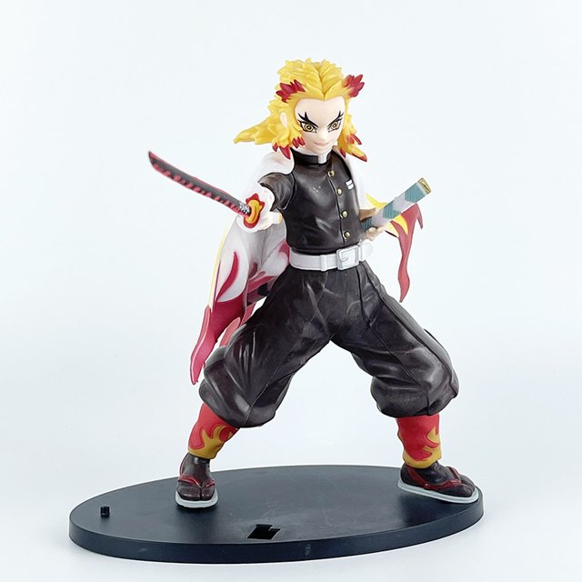 Demon Slayer: Kimetsu no Yaiba figura ornamento purgatorio Anjuro animación muñeca de dibujos animados juguete modelo de coche de oficina