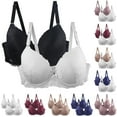 thumbnail image 2 of VISALY bra packs Underwear and Bra Sets for Women, Ladies Lace 2Pc Underwear Pack of 2 Women's Bra Set Lace Up Bra Set Comfortable, Bra and Underwear Sets Bra and Underwear Set, White,110D, 2 of 8