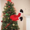 thumbnail image 3 of Navidad Santa Pierna Pegada Árbol Topper Felpa Relleno Santa Pierna Para Árbol De Navidad Puerta Ventana Decoración Scienceny HA036865-00, 3 of 6