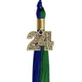 thumbnail image 5 of Endea Graduation Royal Blue/Green Graduation Tassel with Gold Date Drop, 5 of 11