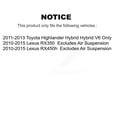thumbnail image 2 of Transit Auto Front Complete Suspension Shocks Strut and Coil Spring Mount Assemblies Kit for Car Lexus RX350 Toyota Highlander RX450h - Left Right Side (Driver Passenger) K78A-100337, 2 of 2