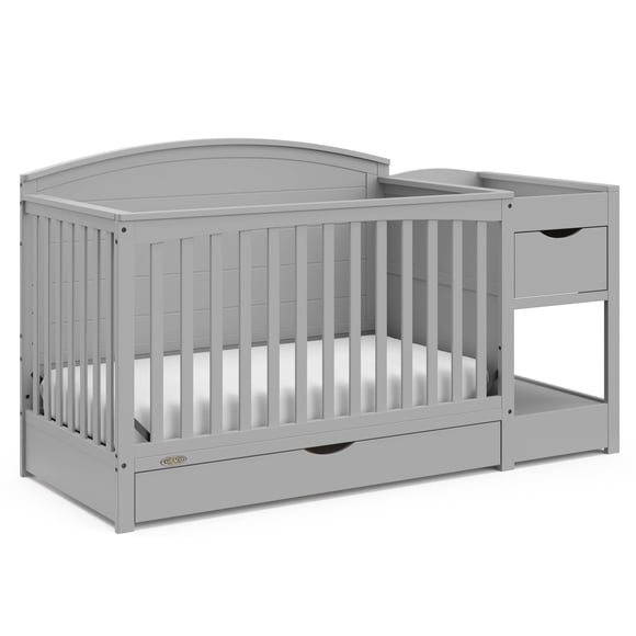 Lit de bébé convertible 5 en 1 avec tiroir et table à langer Bellwood de Graco