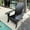 Black, variant on Black Adirondack Chair with Wide Armrests / Indoor or Outdoor Comfort / Iconic Design