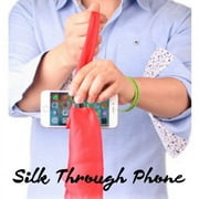 MilesMagic Magician's Silk Thru Phone Magic Trick Penetrate any Phone with Cloth Mentalism Hanky Scarf Through Smartphone Mobile Screen Illusion Gimmick