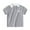 Gray, variant on FLMEI Toddler Kids Boys Summer Lapel T-Shirt Short Sleeves Cotton Shirt Tops Pullover Cute Print Casual Tee Shirt for 1-6 Years Old