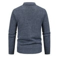 thumbnail image 3 of COSFO Men's Sweaters Knitted Argyle Fall V Neck Cardigan Long Sleeve Outwear with Pockets Button Down Loose Fit Long Sleeve Sweaters, 3 of 6