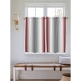 thumbnail image 6 of Tier Curtains 45 Inches Long, Red Grey Window Treatment Curtain Drapes, Gray Farmhouse Modern Rustic Small Curtain Drapes for Bathroom Laundry Room, 27.5"x45", 2 Panels, 6 of 7