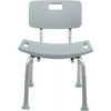 Medline Bath Shower Chair with Back, Height Adjustable, with Microban , Supports up to 300 lbs