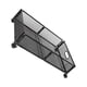 thumbnail image 2 of Cateissary Organizador de almacenamiento de zapatos debajo de la cama, de Metal, fácil de limpiar, para un dormitorio ordenado y limpio, Almacenamiento y organización del hogar Negro 60*40.5*16cm, 2 of 6