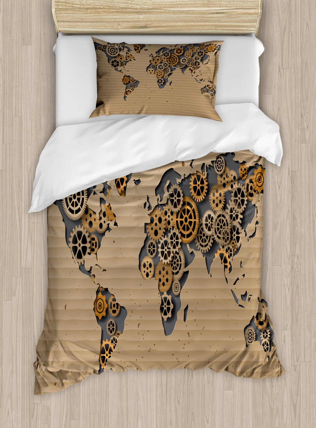 Modern Duvet Cover Set Ancient Old Hipster Contemporary Image Of