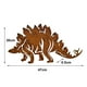 thumbnail image 5 of Dinosaurio Para Decoración, Estaca De Animales De Acero Inoxidable Para Decoración De Jardín, Patio O Balcón Speravity HA045089-03, 5 of 6