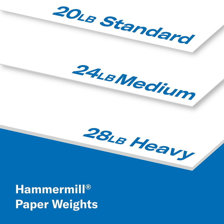 Hammermill Paper, Copy Paper Poly Wrap, 8.5 x 11 Paper, 20lb Paper, 750 Sheets