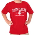 thumbnail image 3 of North Carolina Cute Footprints Beach Crewneck T Shirts Boy Girl Teen Brisco Brands X, 3 of 6