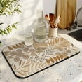 thumbnail image 3 of Stylish Coffee Maker Drying Mat (19.5x12in) - Super Absorbent Dish Drying Pad with Non-Slip Rubber Back - Ideal for Kitchen Counters, Coffee Mat Hides Stains, Crafted with Diatom Mud, 3 of 7