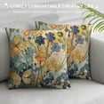 thumbnail image 3 of HENGT Painted Flowers Pillow Covers Floral Art Decorative Pillow Cases Outdoor Rustic Couch Cushions Cover Throw Pillow Covers for Sofa Bed Furniture-Butterfly Dragonfly, 3 of 5