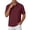 Red, variant on IWRICH Polo Shirts for Men Short Sleeve Button up Collared Tops Casual Summer Vacation Dress Shirts White XL