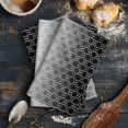 thumbnail image 6 of Moroccan Black 1 Pack Kitchen Towel, Water Absorbent Dish Towel, Geometric Abstract Gradient Plaid Decorative Hand Towels - Quick Drying Cloth for Cooking Baking, 18x28 Inch, 6 of 8