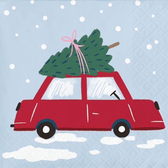 Christmas Village Paper Beverage Napkins 16 Per Pack