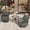 Light Gray, variant on Yalissey 3PCS Outdoor Swivel Gliders Set with Table, 360-Degree Swivel Rocker Lounge Chair,Wicker Bistro Furniture Set(Light Grey)