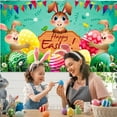 thumbnail image 4 of Up to 65% offTupukom Outdoor Easter Decor Easter Dinner Party Activity Background Cloth Bunny Eggs Background Decoration Hanging Cloth Photo Props, 4 of 6