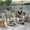 Yellow, variant on Resenkos 2-Piece Yellow PE Wicker Outdoor Swivel Glider Chair Set with High Back, Powder-Coated Steel Frame & UV-Resistant Rattan for Patio, Deck, Backyard