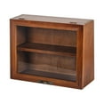 thumbnail image 1 of Gabinete de almacenamiento de escritorio de madera con puerta 2 niveles Organizador Estante Soporte de almacenamiento para coleccionables Perfume BLESIY Gabinete de almacenamiento de escritorio, 1 of 7