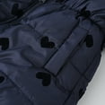 thumbnail image 4 of Girls Winter Coats Girls Puffer Coat with Pocket Zipper Winter Hoodies Coat Warm Windproof Children Padded Coats for Little Girls 4-5 Years, 4 of 7