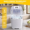 thumbnail image 6 of GOLUCKY 1.8 Qt Ice Cream Maker, Automatic Frozen Dessert Machine with LCD Digital Display & Timer, Double-Insulated Freezer Bowl,Durable Stainless Steel Design for Homemade Yogurt, Sorbet, 6 of 6
