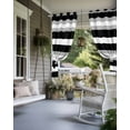thumbnail image 4 of nqOlkjepod Outdoor Curtains for Patio Waterproof, Black Grey Stripe Outdoor Privacy Panels Grommet, Minimalist Farmhouse Striped Blackout Outside Curtains for Porch/Cabana/Pergola 54"x84", 2 Panels, 4 of 8